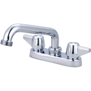 Central Brass Two Handle Cast Brass Bar/Laundry Faucet, NPSM, Centerset, Chrome, Weight: 2.9 0084-H